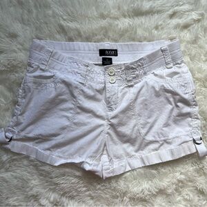 A.n.a. White Cotton Cargo Shorts